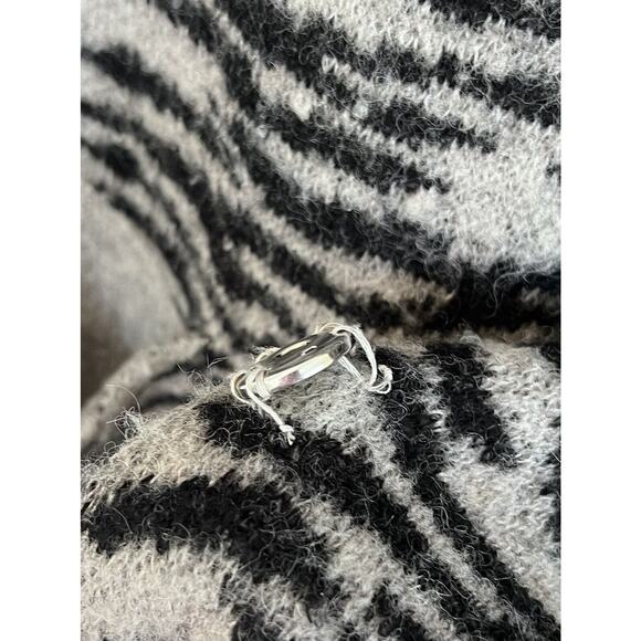 Wildfox Avani Leopard Oversized Cardigan SMALL Sweater Mohair Animal Print EUC - Picture 8 of 8